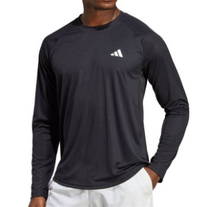 [아디다스 남성용 클럽 긴소매 테니스 상의] adidas Men`s Club Long Sleeve Tennis Top - Black