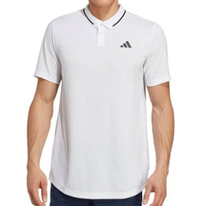 [아디다스 남성용 클럽 피케 테니스 폴로] adidas Men&#039;s Club Pique Tennis Polo - White