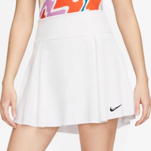 [나이키 여성용 드라이-핏 클럽 어드밴티지 레귤라 테니스 스커트] NIKE Women`s Dri-FIT Club Advantage Regular Tennis Skirt - White