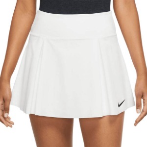 [나이키 여성용 드라이-핏 클럽 쇼트 테니스 스커트] NIKE Women`s Dri-FIT Club Short Tennis Skirt - White