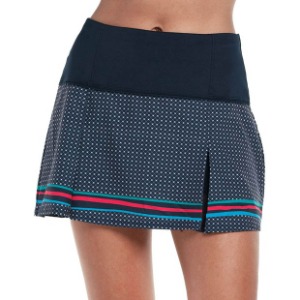 [럭키인러브 여성용 Keepin&#039; It Rio Long Coast Rider 테니스 스커트] LUCKY IN LOVE Women`s Keepin&#039; It Rio Long Coast Rider Tennis Skirt - Midnight