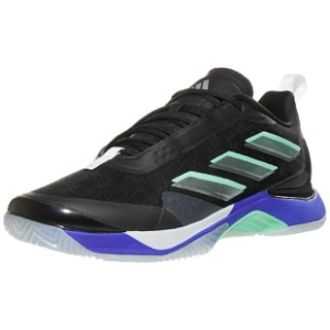 [아디다스 여성용 아바코트 클레이용 테니스화] adidas Women&#039;s Avacourt Clay Tennis Shoes - Black and Mint