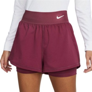 [나이키 여성용 코트 드라이핏 어드밴티지 테니스 반바지] NIKE Women`s Court Dri-FIT Advantage Tennis Shorts - Rosewood