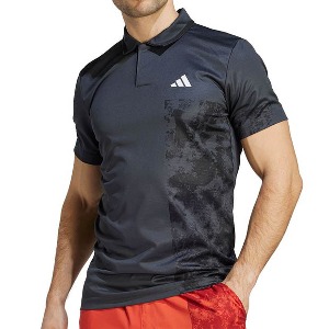 [아디다스 남성용 파리스 HEAT.RDY 프리리프트 테니스 폴로] adidas Men&#039;s Paris HEAT.RDY Freelift Tennis Polo - Carbon