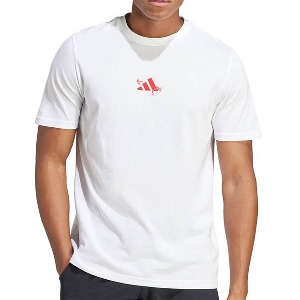 [아디다스 남성용 RG 테니스 티셔츠] adidas Men&#039;s Roland Garros Graphic Tee - White
