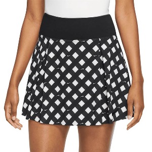 [나이키 여성용 드라이-핏 클럽 프린트 테니스 스커트] NIKE Women`s Dri-FIT Club Printed Tennis Skirt - Black