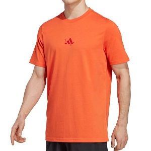 [아디다스 남성용 RG 테니스 티셔츠] adidas Men&#039;s Roland Garros Graphic Tee - Semi Impact Orange