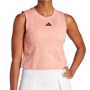 [아디다스 여성용 뉴욕 매치 프로 테니스 탱크] Adidas Women&#039;s New York Pro Match Tennis Tank - Wonder Clay
