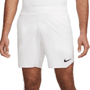 [나이키 남성용 런던 드라이-핏 슬램 테니스 반바지] NIKE Men`s London Dri-Fit Slam Tennis Shorts - White and Black