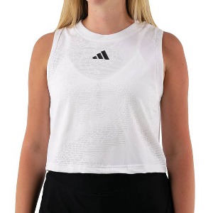 [아디다스 여성용 런던 매치 프로 테니스 탱크] Adidas Women&#039;s London Match Pro Tennis Tank - White