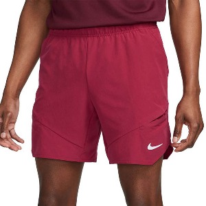 [나이키 남성용 코트 드라이핏 어드밴티지 7인치 테니스 반바지] NIKE Men`s Court Dri-FIT Advantage 7 Inch Tennis Short - Noble Red