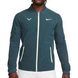 [나이키 남성용 라파 나달 드라이핏 테니스 자켓] NIKE Men`s Rafa Dri-Fit Tennis Jacket - Deep Jungle