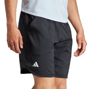 [아디다스 남성용 에어로레디 9인치 테니스 반바지] Adidas Men`s AeroReady 9 inch Tennis Short - Black
