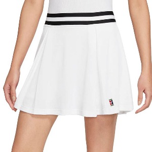 [나이키 여성용 드라이핏 헤리티지 테니스 스커트] NIKE Women`s Dri-Fit Heritage Tennis Skirt - White