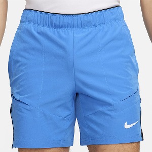 [나이키 남성용 드라이-핏 어드밴티 7인치 테니스 반바지] NIKE Men`s Dri-Fit Advantage 7 Inch Tennis Shorts - Light Photo Blue