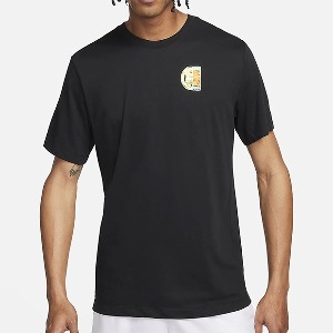 [나이키 남성용 오픈 코트 드라이-핏 티셔츠] NIKE Men`s Open Court Dri-Fit Tee Shirt - Black