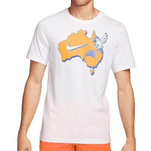 [나이키 남성용 코트 멜번 티셔츠] NIKE Men`s Court Melbourne Tee Shirt - White