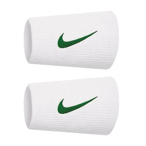 [나이키 프리미어 더블와이드 테니스 손목밴드]Nike Premier Doublewide Tennis Wristbands - White/Malachite