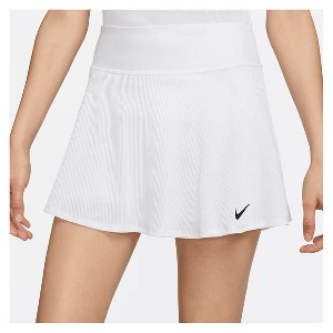 [나이키 여성용 리브드 어드밴티지 테니스 스커트] NIKE Women`s Ribbed Advantage Tennis Skirt - White